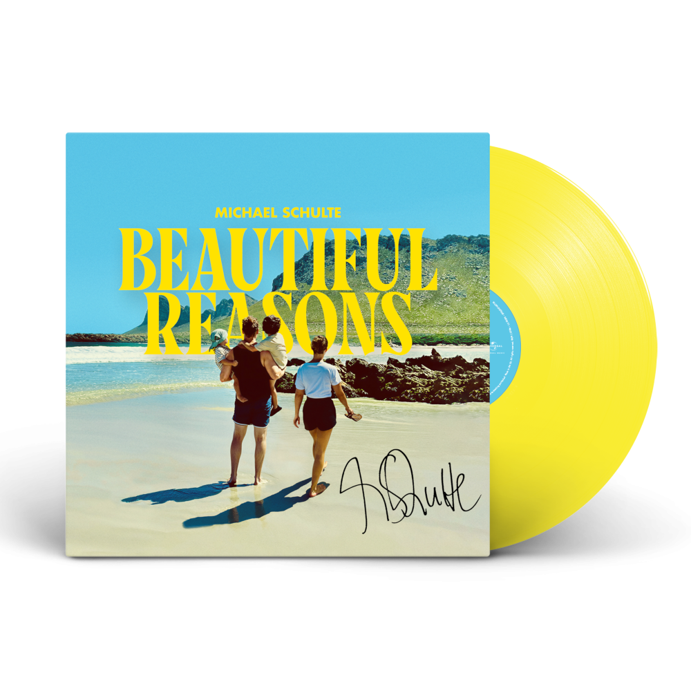 Michael Schulte Beautiful Reasons Handsigned Lemon Transparent Vinyl LP + Bag 430698